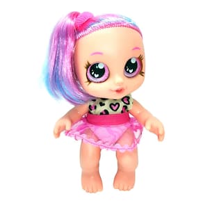 Boneca Fashion Estilosa 26cm Cabelo Colorido Infantil +3 Ano