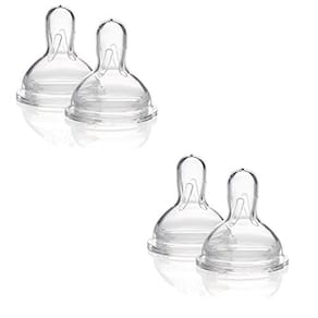 Nipples Medela Medium-Flow Wide Base de 4 a 12 meses (pacote 2x3)