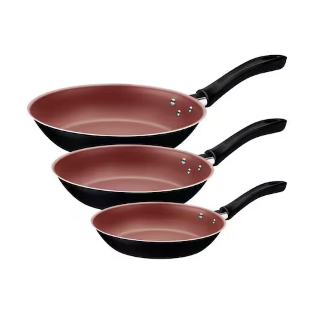 Jogo De Frigideiras Tramontina Linz 3 Peças Preto