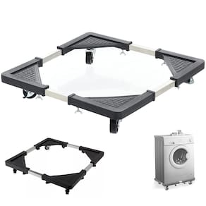 Suporte com Rodinhas Ajustavel para Geladeira Maquina de Lavar Fogao Eletromestico Base Antiderrapante