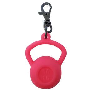 Mini Chaveiro Emborrachado Kettlebells Rosa Prottector