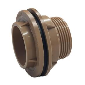 Adaptador Flange 60Mm 2`` Marrom Para Caixa D` Água