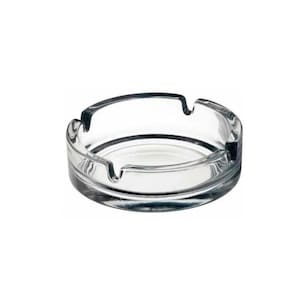 Cinzeiro De Vidro De Mesa Redondo Glass 11Cm Diametro