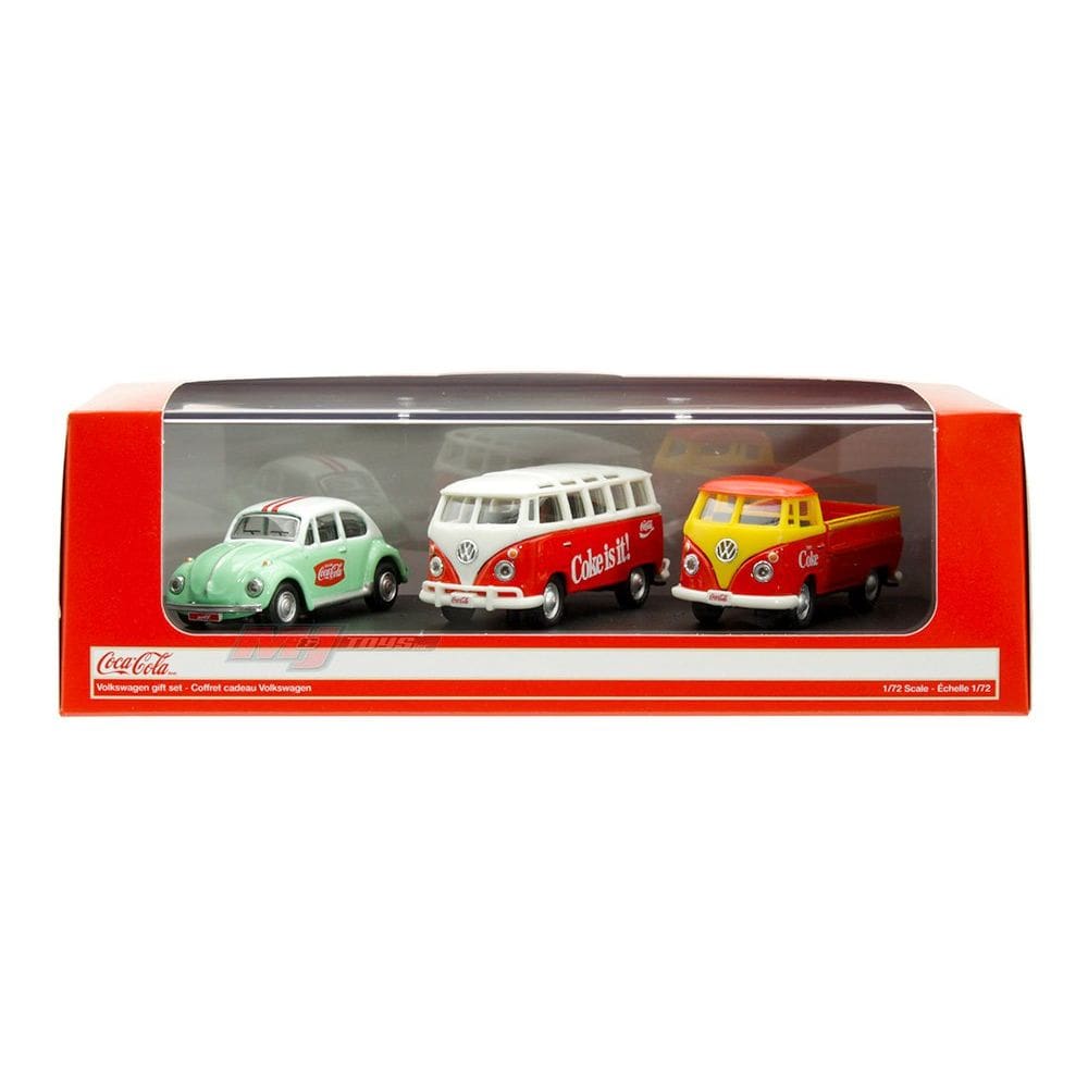 Kit Miniaturas Coca Cola Volkswagen Kombi/Fuca 1/72 Metal