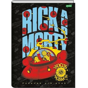 Caderno Brochura Universitário Capa Dura 80f Rick And Morty Jandaia Estampa 2