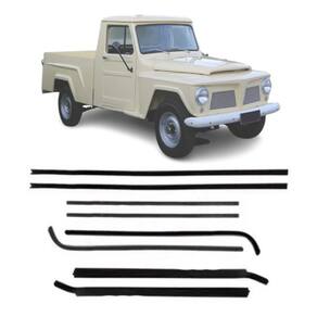 Canaletas Da Porta Rural Willys Pick-up F75 Todos