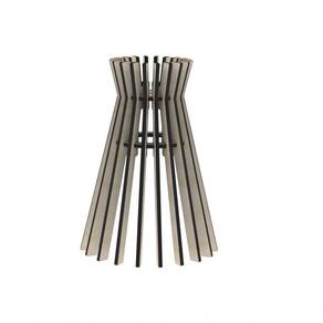 Luminária Teto Tipo Pendente Havana Mdf - Completa Cor: Mdf Cru
