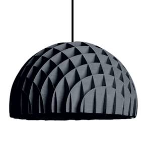 Luminária Teto Tipo Pendente Colméia Mdf - Completa Cor: Preta