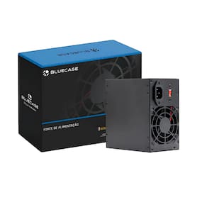 Fonte Bluecase 350w 80mm ATX PFC Passivo C/Cabo Preto - BLU350-CMPS2SC