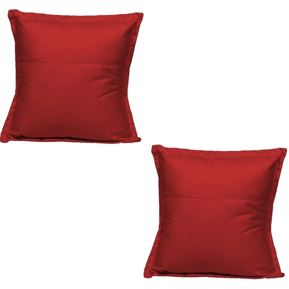 Kit 2 Almofadas Decorativa Cheia Fofinha Para Sofá Cadeira Poltrona 42 Cm Suede