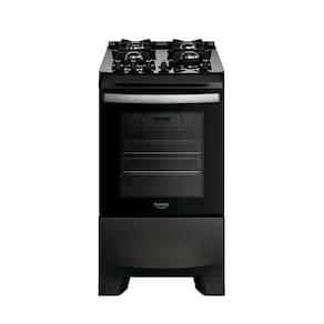 Fogão 4 Bocas Dako Supreme Black Glass Digital Bivolt