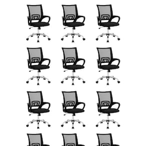 Conjunto 10 Cadeiras Escritório Office Arco Mesh Pre Conthey