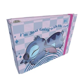 Mini Fichário Escolar Para Anotações Stitch 80 Folhas Dac