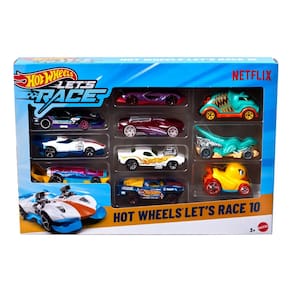 Hot Wheels Pack 10 Carrinhos Let"s Race Modelo JGN40 Mattel