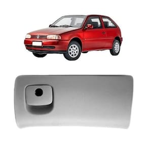 Tampa Porta Luva Vw Gol Parati Saveiro Geração 2 Cinza Claro