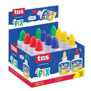 Caixa Cola Branca Escolar Tris - 40g C- 12 Unidades