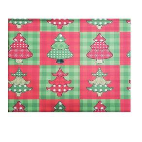 Kit 4 Jogos Americanos Retalho Árvore De Natal 43cmx34cm