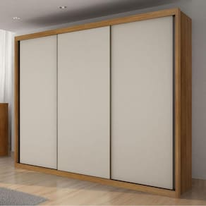 Guarda Roupa Casal Ambiente Palazzo 3 Portas 6 Gavetas Cumaru 25 Fendi - Novo Horizonte