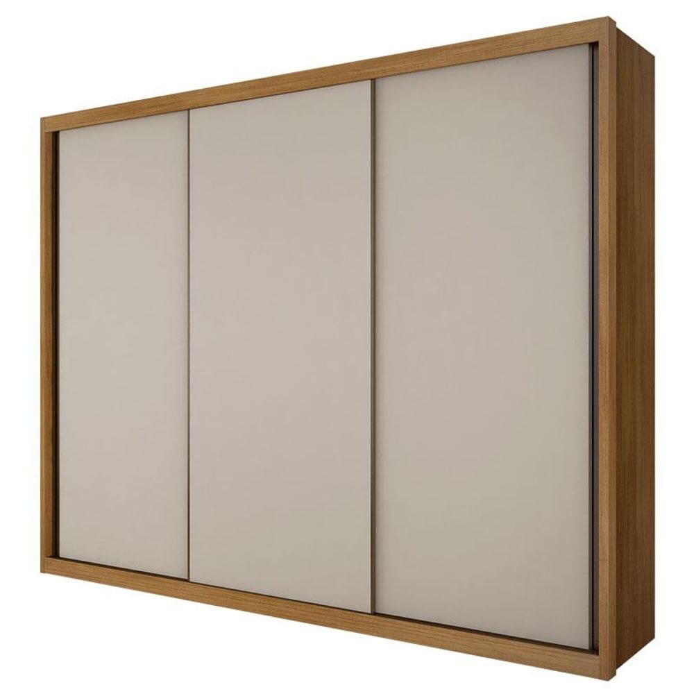 Guarda Roupa Casal Palazzo 3 Portas 6 Gavetas Cumaru 25 Fendi - Novo Horizonte