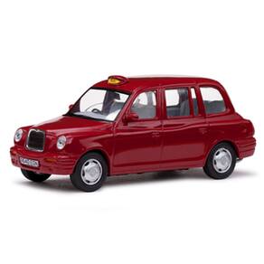 Miniatura Táxi Londres TX1 Targa Red 1998 1/43 Detalhado