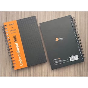Caderno Royal 90grs 80fls Pautado - 1/4 14 Cm X 20,5 Cm - Royal Paper
