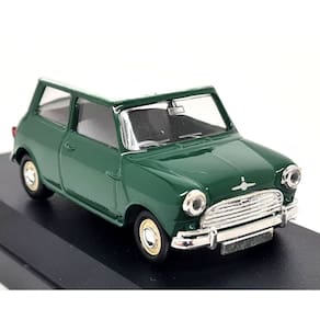 Miniatura Mini Morris Cooper S 1963 1/43 Verde/Vermelho
