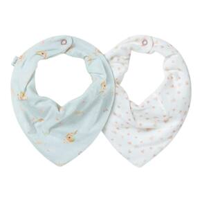 Kit Com 2 Babadores Bebê Bandana Lovely Day Verde - Hug