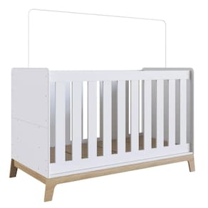 Berço 3 em 1 Branco Itapuã Linha Favo de Mel Completa Móveis