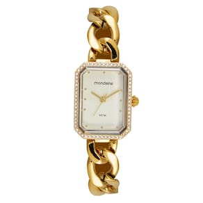 Relógio MONDAINE feminino analógico dourado 32778LPMVDM2