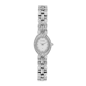 Relógio MONDAINE feminino analógico prata oval 99783L0MVNM2