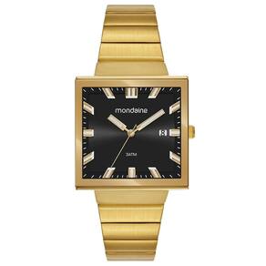 Relógio MONDAINE feminino analógico dourado preto 32816GPMVDE1