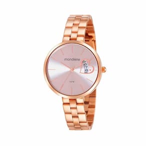 Relógio MONDAINE feminino analógico coração rosê 32342LPMVRE2