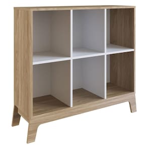 Estante Infantil Montessoriana com 6 Nichos Itapuã e Branco