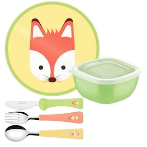 Kit Infantil Alimentação Pote Prato Talher Tramontina Baby F