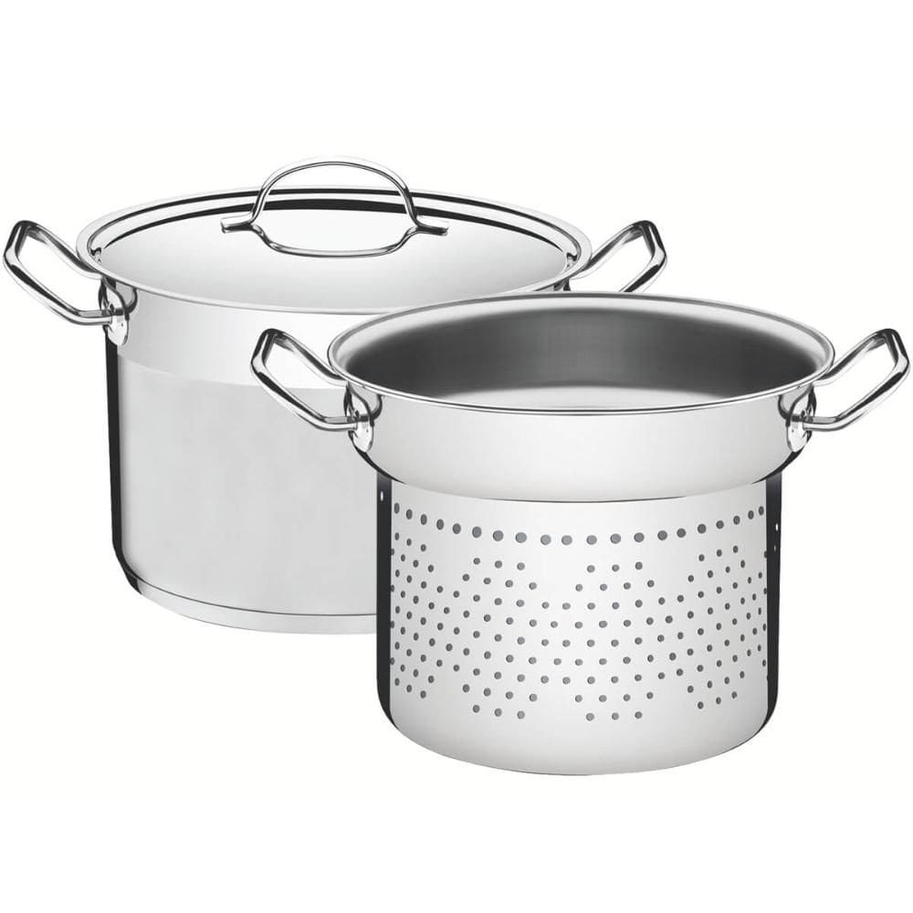 Jogo Cozi-Pasta Tramontina Professional em Aço Inox Fundo Tr