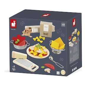 ConjuntoCozinha Infantil Mini Chef Italiano Massas Com 30 Peças - Janod