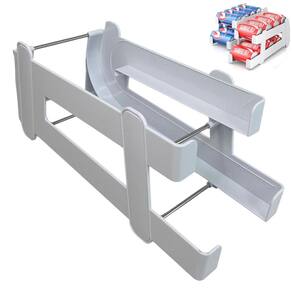 Organizador de Geladeira Despensa Porta Lata Refrigerante Suco Bebida Prateleira Armazenamento Resistente Multiuso