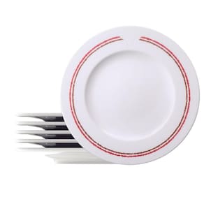 Kit Prato Raso Tramontina Churrasco Classic em Porcelana 28 cm 6 Peças