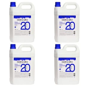 Kit Água Oxigenada Beira Alta 20 Volumes 4l C/4