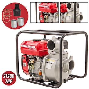 Motobomba à Gasolina 7hp 212cc P/ Abastecimento De Cisternas