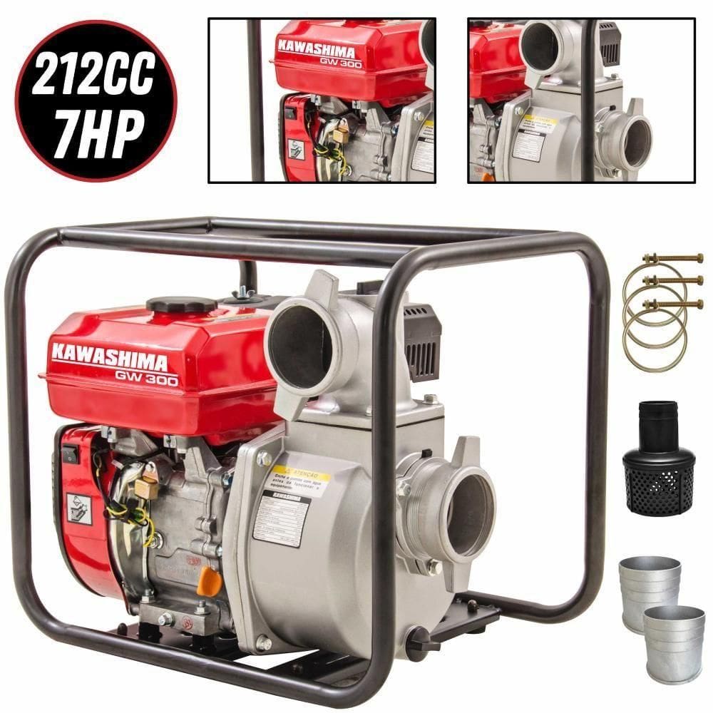 Motobomba 3 Pol Autoescorvante 212cc 7hp 4t 26mca à Gasolina