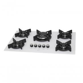 Fogão Cooktop Fischer 5 Bocas Tripla Chama Infinity Branco 26298-62470 Bivolt