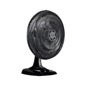 Ventilador De Mesa Turbo 50cm 6 Pás Oscilante Preto 127v
