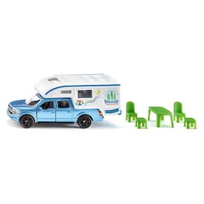 Miniatura Camionete Ford F150 Pick UP Camper Com Trailer
