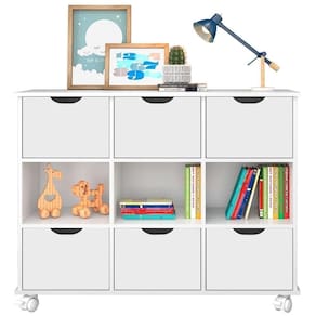 Nicho Organizador Multifuncional Com Rodízios Toys Q01 6 Gavetas Branco - Mpozenato