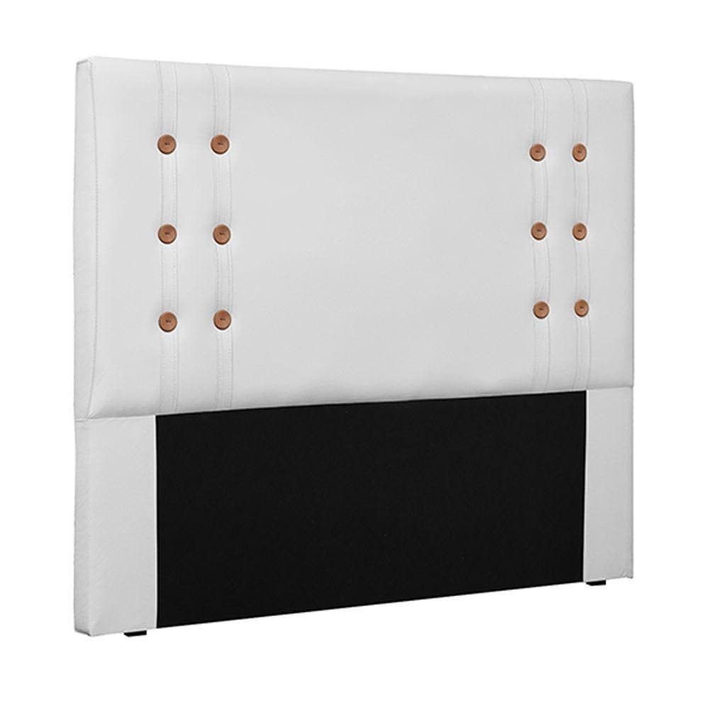 Cabeceira King Size 1,95m Kors Pu Branco