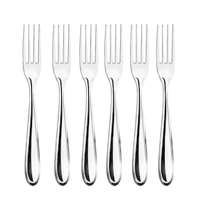 Jogo 6 Garfos de Mesa Aço Inox Premium Design Lagoa Clássico - Tuut