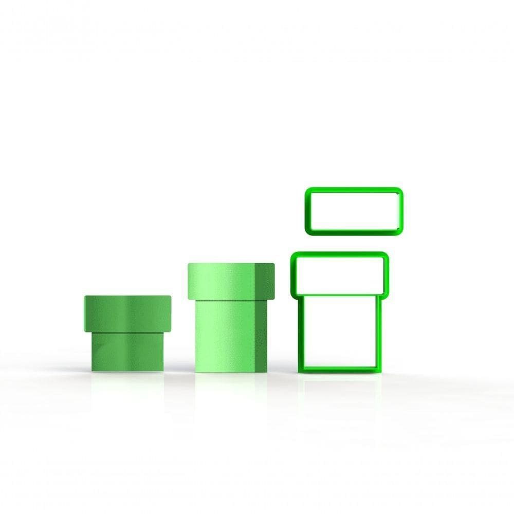 Cortador Super Mário - Cano Tunel Modular