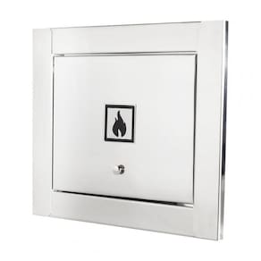 Visor De Gás Em 100% Inox Polido Brilhante Espelhado Design Moderno Clean