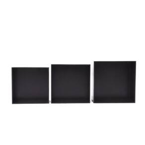Kit Trio De Nicho Médio Decorativo Quarto/sala 100% Mdf Marrom Café